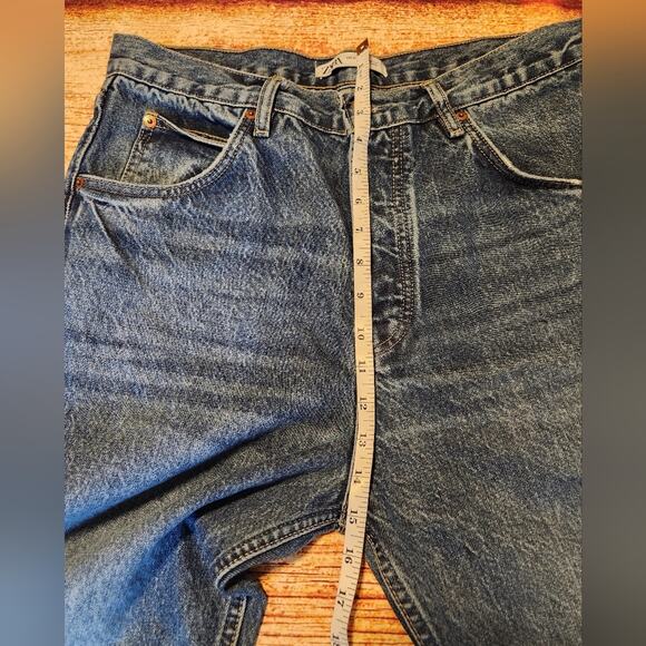 Zara Straight Leg Blue Button‎ Fly Jeans Men's Size 31 - Picture 7 of 12